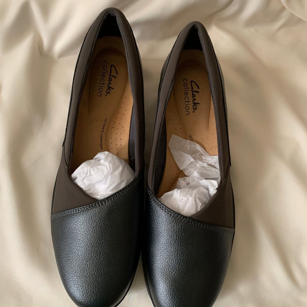 Clarks Gray Suttyn Walk Shoes Size 11W